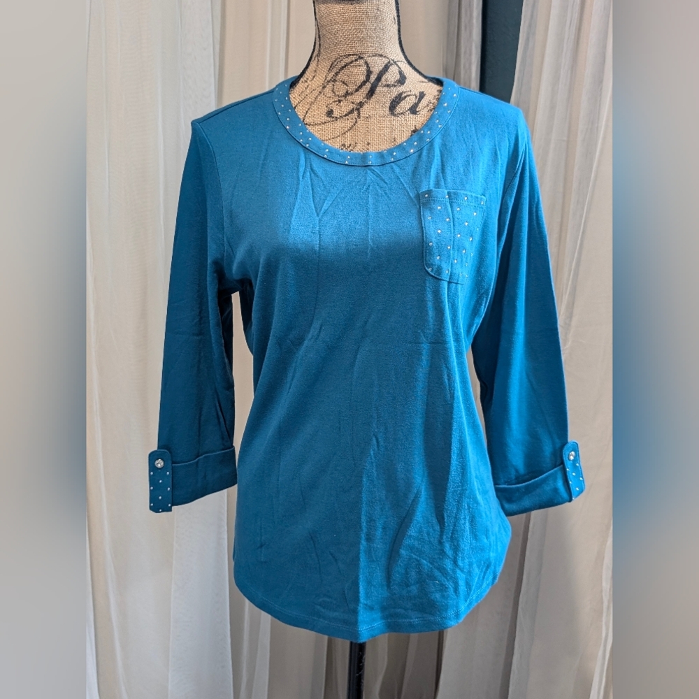 Draper's and Damon's knit 3/4 Sleeve Tee